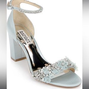 Blue Badgley Mishka Open Toe.  “Badgley Mischka Women's Finesse Heeled Sandal”